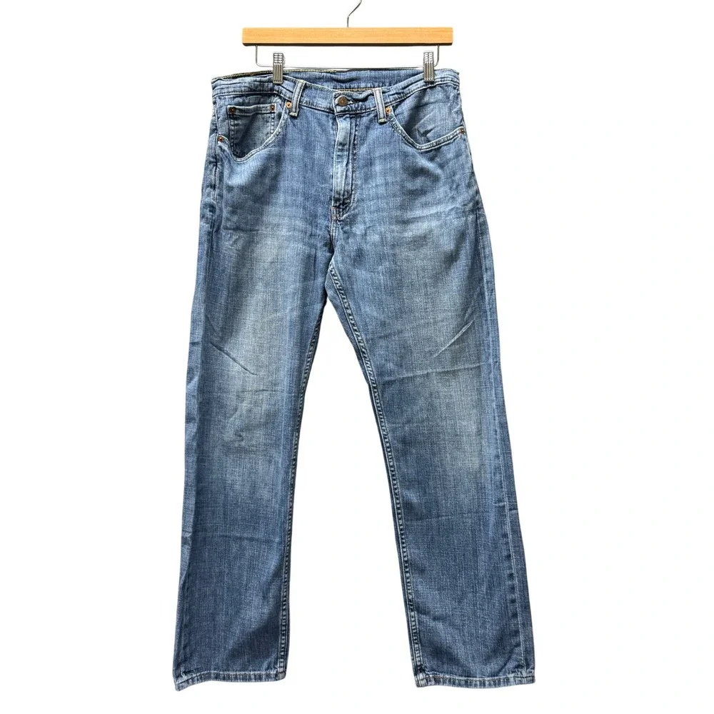 Levi's 505 Jeans Mens 34x32 (34x31 ACTUAL)‎ Regular Fit Blue Denim Classic